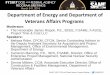 Department of Energy and Department of Veterans Affairs ... · Department of Energy and Department of Veterans Affairs Programs ... - Low Activity Waste Pretreatment Facility - Tank