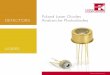 Pulsed Laser Diodes - Avalanche Photodiodes · Pulsed laser diodes, avalanche photodiodes, CUBEs, ... Such products include PLD drivers, APD modules and photon counter modules. Photon