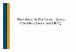 Standard & Optional Items, Certifications and RFQ - IEEEsites.ieee.org/houston/files/2016/10/2016-09-27-5-Generator... · Standard & Optional Items, Certifications and RFQ ... Standard