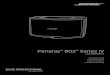 Panaray 802 Series IV - Bose Corporation · Panaray® 802® ® Now in the fourth generation, the Panaray 802 Series IV loudspeaker continues the legacy of reliability, wide coverage,