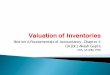 Chapter 4: Valuation of Inventories - ICAI Knowledge Gateway · determine gross profit, cost of goods sold is matched with revenue of the accounting period. Inventory valuation is