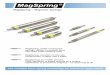 MagSpring – Magnetic Springs - Easyfairs · MS01-20 Family .  5 M01-20x300/290: Force 11-22N / Stroke 290mm The MagSpring has a constant force, as soon as …