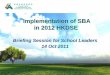 Implementation of SBA in 2012 HKDSE - HKEAA€¦ · of SBA work samples will be explained in the conference. ... Religious Studies, Geography, Health ... Education `Reducing the no