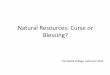 Natural Resources: Curse or Blessing? · The natural resource paradox Dutch disease The Norwegian paradox Natural resources governance: sustainability and the new paradigms ... The