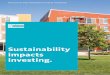 Sustainability impacts investing. impacts investing. OFFICE OF THE CHIEF INVESTMENT OFFICER OF THE REGENTS