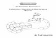 Mc Propeller Flowmeters Installation, Operation ... · 5.5 REASSEMBLY PROCEDURE ... Turndown is the ratio of the maximum ﬂ owrate to the minimum ﬂ owrate of the meter. A typical