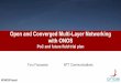 Open and Converged Multi-Layer Networking with ONOSschd.ws/hosted_files/onosbuild2016/6d/20161104_ONOS Build... · Open and Converged Multi-Layer Networking with ONOS ... OF'provider