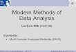 Modern Methods of Data Analysis - physi.uni-heidelberg.demenzemer/Stat0708/statistik... · Modern Methods of Data Analysis - WS 07/08 Stephanie Hansmann-Menzemer Multi-Variate Analysis