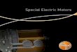 Special Electric Motors - Combimac · Special electric motors Features As previously mentioned one of Combimac’s main products is a range of special electric motors. The following