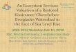 An Ecosystem Services Valuation of a Restored Kissimmee ... Monday/J-K... · Valuation of a Restored Kissimmee-Okeechobee-Everglades Watershed in ... Increased freshwater flow will