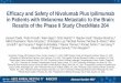 Efficacy and Safety of Nivolumab Plus Ipilimumab in ... · Efficacy and Safety of Nivolumab Plus Ipilimumab in Patients with Melanoma Metastatic to the Brain: ... of this MBM population