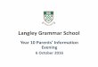 Langley Grammar School eves... · •Answer questions about a C20th prose text ... •Answer questions on previously unseen poetry ... •Coaching role 4. Specialist skills