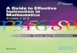 Guides to Effective Instruction in Mathematics, Grades 1 ... · focuses on Number Sense and Numeration, one of the strands ... this knowledge with the relationships that permeate