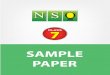 SAMPLE PAPER - PCMB Todaypcmbtoday.com/free-ebooks/class-7-nso-5-years-sample-paper.pdf · SAMPLE PAPER 7. 2 13 th NSO | ... What does he pay for each magazine? ... vapour Oceans