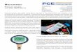 Manometer - PCE Instruments · Manometer Pressure gauges ... absolute pressure, differential pressure and vacuum are ... spring-elastic measuring elements are used in most