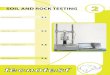 SOIL AND ROCK TESTING - Namicon · SOIL AND ROCK TESTING. II ... Triaxial tests on rock ... Used for determination of sulphate content of ground water and aqueous soil extracts