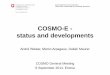 COSMO-E - status and developments · COSMO-E - status and developments COSMO General Meeting ... • no IC and LBC perturbations • ICs: COSMO-2 analysis, ... (2001-2010) based on