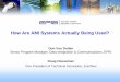 How Are AMI Systems Actually Being Used? - EPRIsmartgrid.epri.com/doc/AMI-applications-022714.pdf · How Are AMI Systems Actually Being Used? ... –Metering –Utility Operation