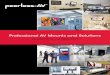 Professional AV Mounts and Solutions a video wall with no limitations with the ... of high profile projects ... monitor and projector mounts for