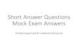 Short Answer Questions Mock Exam Answersfrcaheadstart.org/SAQ_Feedback_Jul16.pdf · Short Answer Questions Mock Exam Answers Dr Katie Ayyash and Dr Umakanth Kempanna