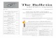 The Bulletin - Beth El Hebrew Congregation · The Bulletin of Beth El Hebrew Congregation ... study Pirke Avot during the seven weeks from Pesach to Shavuot. And so to honor this