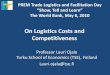 On Logistics Costs and Competitivenesssiteresources.worldbank.org/INTRANETTRADE/Resources/Internal... · On Logistics Costs and Competitiveness ... Key concerns are the usual suspects: