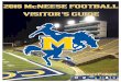 2016 McNEESE FOOTBALL - Cloud Object Storage · 337-475-5215 4 Sep. 3, ... thousand 8-ounce paper cups, and Six cases of ... Visiting team bus parking is located on the southeast