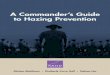 A Commander's Guide to Hazing Prevention - RAND Corporation · A Commander’s Guide to Hazing Prevention ... in the 2013 National Defense Authorization Act ... and the Department