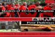 Masters of Divinity Program One Degree Four Pathways · Union Theological Seminary in the City of New York ... curriculum that provides students with options for satisfying degree