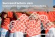 SuccessFactors Jam - Performance HRperformancehr.com/upload/data/jam_100.pdf*Disponible con integraciones via API para SAP Jam Enterprise Usos Adicionales Comprometer a los Empleados