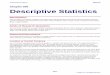 Chapter 200 Descriptive Statistics ·  · 2018-01-23... the main descriptors are the mean, median, mode, and the trimmed mean. ... A compromise between the mean and median is given