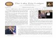 The Lake Erie Ledger - WordPress.com · The Lake Erie Ledger ... Shawn Cox was elected as the Vice President General ... Vice President — Shawn Cox 652 Comfort Lane
