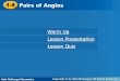 Pairs of AnglesPairs of Angles - Neshaminy School … Pairs of AnglesPairs of Angles Holt Geometry ... Problem-Solving Application . ... Holt McDougal Geometry 1-4 Pairs of Angles