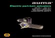 Electric part-turn actuators - André Ramseyer AGramseyer.ch/dokumentation/aa/betr_auma_sg05.1-sg12.1_e.pdf · Electric part-turn actuators Operation ... with actuator controls AUMA