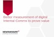 Better measurement of digital Internal Comms to prove valueweb.ragan.com/resources/pdf/Newsweaver.pdf · Why measure digital Internal Comms? Understand performance Improve results