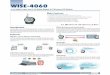 WISE-4060 - Advantechadvdownload.advantech.com/productfile/PIS/WISE-4060/Product... · WISE-4060 4-ch Digital Input and 4-ch Relay Output IoT Wireless I/O Module Main Features 