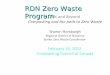 RDN Zero Waste Program - Conseil canadien du compost€¦ · RDN Zero Waste Program. Presentation Outline ... Plan – Disposal infrastructure ... •Nursing and other residential