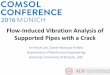Flow-Induced Vibration Analysis of Supported Pipes … Vibration Analysis of Supported Pipes with a Crack Jin-Hyuk Lee, Samer Masoud Al-Said Department of Mechanical Engineering American