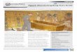 Egypt: Monitoring King Tut’s Tomb STY Egypt: Monitoring King Tut’s Tomb In 1922, when the tomb of Tut-ankhamen was discovered in Egypt’s Valley of the Kings, the tomb was