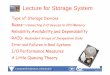 Lecture for Storage System - Zhejiang University · Reliability,Availability,and Dependability RAID: Redundant Arrays of Inexpensive Disks Error and Failures in Real Systems I/O Performance