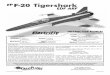 EP EDF ARF - Hobbicomanuals.hobbico.com/gpm/gpma1875-manual.pdf · EDF ARF EP. 2 TABLE OF CONTENTS AMA ... required to ﬁ nish the F-20 EDF ARF Hobby knife (EXLR9018) #11 Blades