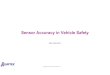 Sensor Accuracy in Vehicle Safety - Claytex · to Simulink and Microsoft Excel. ... Sensor Accuracy in Vehicle Safety ... –Using the Modelica modelling approach these are formulated
