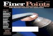 Finer Points · Finer Points THIS ISSUE A Finer Point of View Industrial Diamond Association of America Biennial Meeting Overview An Introduction to CVD Diamond for Cutting Tools