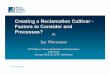 Jay Woosaree - Creating a reclamation cultivar - pcap … · Enhancing Possibilities Creating a Reclamation Cultivar - Factors to Consider and Processes? by Jay Woosaree 2015 Native