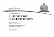 Volume 1 Financial Statements - New Brunswick · Financial Statements Volume 1. ... Results for the Year 3 Major Variance Analysis 7 ... discussion of the indicators of financial