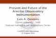 Present and Future of the Arecibo Observatory Instrumentation · Present and Future of the Arecibo Observatory Instrumentation ... - Radar Interface ... PowerPoint Presentation