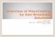 Overview of MaxxCasting by Geo-Broadcast Solutionsgeobroadcastsolutions.com/assets/...Presentation.pdf · Interference to primary transmitter’s signal ... Shuttle Radar Topography