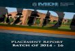 Final Placement Report Batch of 2014 16 - quantum.edu.in Placement Rep… · Final Placement Report Batch of 2014 –16 ... Offers either from their summer internship organizations