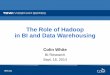 The Role of Hadoop in BI and Data Warehousing - 1105 Mediadownload.101com.com/pub/tdwi/Files/091614Teradata.pdf · in BI and Data Warehousing Chad Meley VP of Product and Services