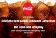 Deutsche Bank Global Consumer Conference The Coca-Cola Companycoca-cola-ir.prod-use1. /media/Files/C/Coca-Cola-IR/...Deutsche Bank Global Consumer Conference The Coca-Cola ... The